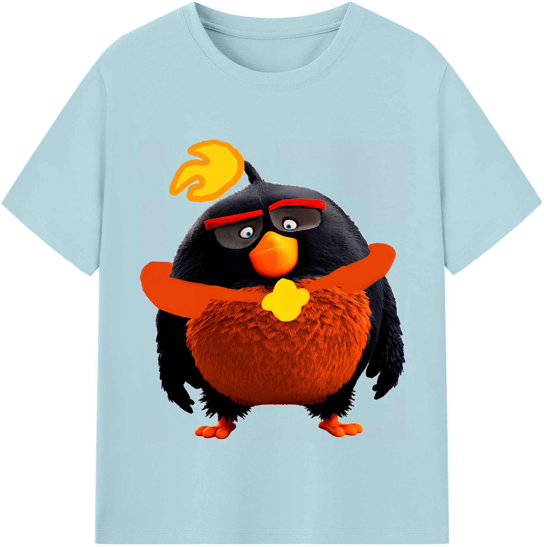 （画像用） Angry Birds アングリーバード 綿100％半袖Tシャツ（フロントプリント）
